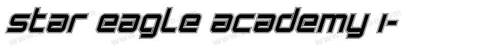 Star Eagle Academy I字体转换
